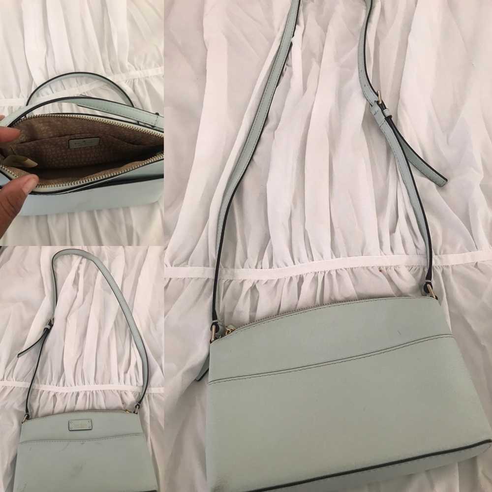 Mint color Kate Spade purse.